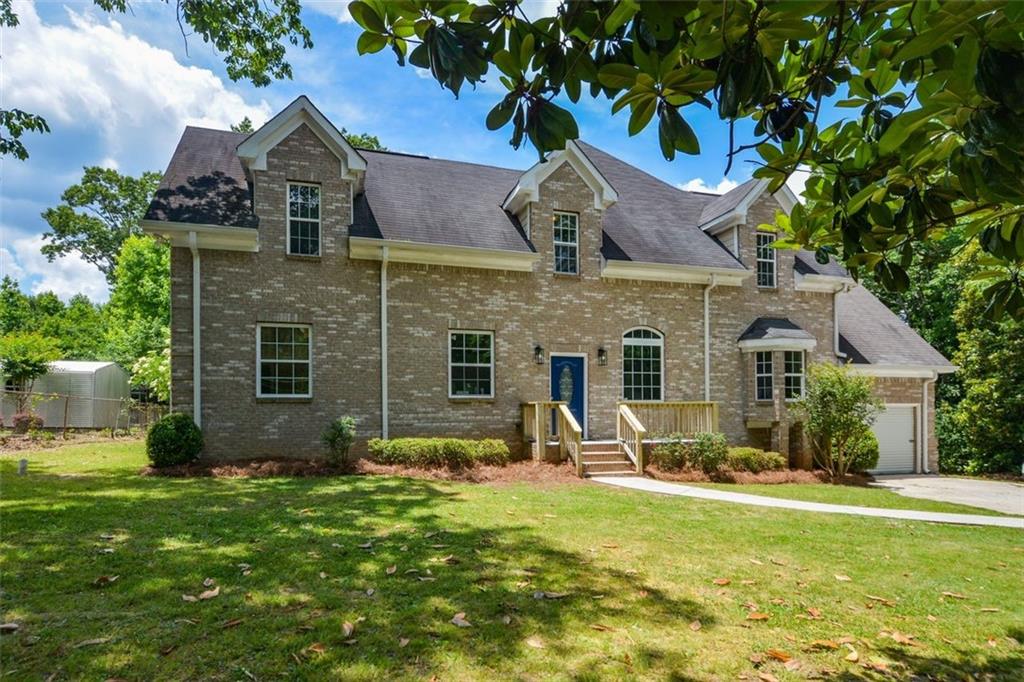 What a setting! From the White Picket Fence surrounding the mature landscaped entry and its expansive front yard to the deep and wide flat private backyard surrounded by trees, this beautiful light-filled home features 5 bedrooms and 3 bathrooms, this beauty offers high ceilings galore, an enormous great room entry, Kitchen with New Marble Countertops, New Stove, New Stainless Steel Dishwasher and so much space to invite all the company you want! In the 2nd and 3rd bathrooms, there are New Vanities, Mirrors, Lighting, and Shower Tubs. The Primary bedroom and en suite bathroom with its walk-in closet are perfectly situated across the great room. Another large downstairs bedroom, off of the large family room, with its own French Doors to the first deck and beautiful decorative fireplace, has a walk-in closet and opens to the 2nd deck. Then, upstairs, enjoy the 2 large bonus rooms. Imagine using the landing bonus space as a huge open space craft room. Home gym? Office? Embrace the other bonus room as an additional family room with plenty of room to spread out! The possibilities are endless! Restaurants and lots of shopping that we all love are close by and add to this great location! You will be enamored!!!
Seller has never occupied this property, therefore, no Seller Disclosure and being sold as-is.