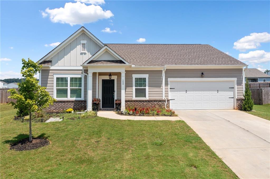 Come see this like new home. This home features a split bedroom plan with open concept living. Upon entering the home, you can enjoy your office or sitting room. This home features a very desirable split bedroom plan with three bedroom and two bath.  Enjoy your spacious living room that flows into the kitchen that features stainless appliances and plenty of room to entertain. Off the kitchen you will enter into your large master suite. The master bathroom features large walk-in shower and large master closet. The back yard is a entertainers dream that features oversized patio overlooking the large level fenced backyard.