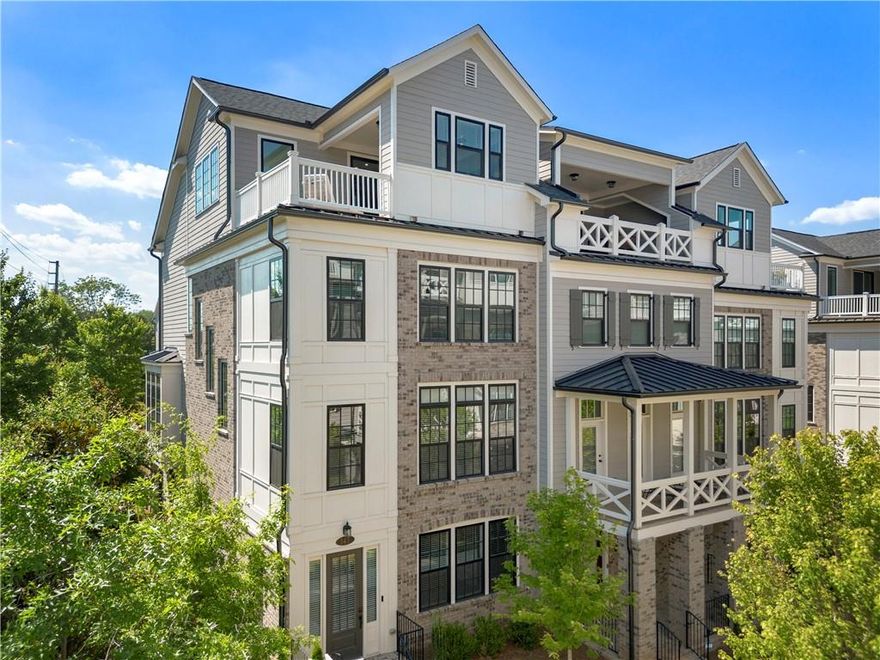 Step into luxury living at this stunning four-story end-unit townhome, perfectly positioned in The Foundry—one of Alpharetta’s most coveted communities. Boasting unparalleled walkability, this nearly new residence offers effortless access to both Downtown Alpharetta and the premier shopping and dining at The Avalon.

From the moment you enter, this designer home impresses with sleek sophistication and thoughtfully curated spaces. A private in-unit elevator glides you between four floors of modern comfort and convenience. The ground-level features a flexible bedroom suite, ideal as a private office, guest retreat, or creative studio.

Flooded with natural light, the main level is an entertainer’s dream with an open-concept kitchen, expansive living area, and stylish finishes that balance contemporary flair with warm, livable design. Multiple outdoor living spaces invite you to unwind—whether sipping coffee on the balcony or catching golden hour on the rooftop terrace, complete with a cozy fire pit and ample room for sunbathing or evening cocktails.

From magazine-worthy interiors to unmatched location and lifestyle, this home is the total package for those who crave the best of city living in a suburban oasis.