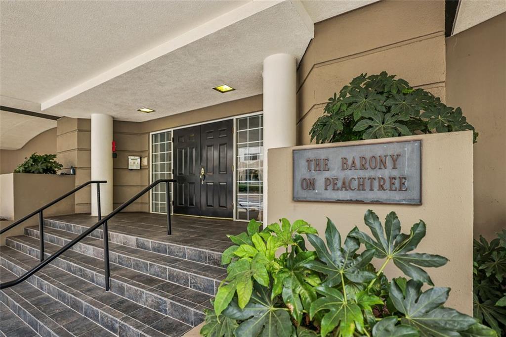 This location is a total 10! Shopping, dining, parks and city life are literally on the doorstep of this boutique building! The condo offers an excellent floor plan with spacious bedrooms and generous storage! The living space is light filled and offers a welcoming layout with defined spaces for lounging, dining and working from home! The primary bedroom is a true suite with updated bathroom while the second bedroom has access to a full hall bathroom - perfect for guests or roommates. The active HOA includes water, cable, trash and pest control for low maintenance living. There is a fitness suite, dog run, grill area and courtyard for outdoor entertaining. Two premium parking spots come with this unit as well as an adjacent storage unit. A must see and an excellent value for the Buckhead condo buyer!