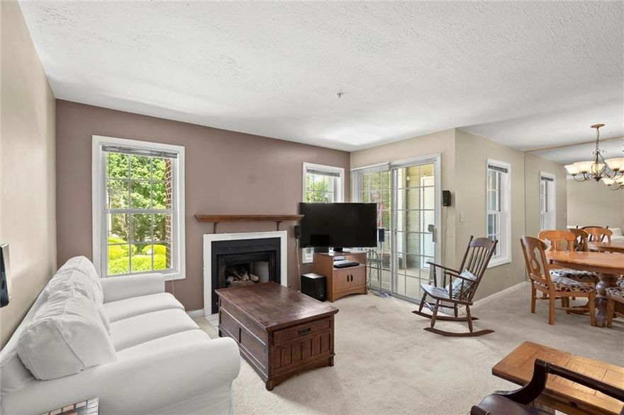 Nature lovers will appreciate this private retreat—an updated second-floor 2-bedroom, 2-bath condo just a 5-minute walk to scenic trails for walking, jogging, hiking, and biking at the Chattahoochee River National Recreation Area and Sope Creek Trail. Cyclists will love the nearby biking lanes located on Columns Drive and The Shops at East Cobb. The condo is also just 2 minutes from the Johnson Ferry South boat launch for kayaking and river tubing.

Located at the end of a quiet cul-de-sac, this condo offers a peaceful setting with a second-floor exterior entrance, a covered balcony with extra storage, and access to the private community swimming pool. Inside, enjoy the comfort of walk-in closets, a cozy gas fireplace, gas stove, and a newer hot water heater. Both the kitchen and bathrooms have just been updated, blending modern finishes with functionality.

Ample community parking and easy access to I-285 and I-75 make commuting a breeze. You're just minutes from the Atlanta Country Club, Truist Park, The Battery’s concerts, restaurants, and shops, as well as the vibrant dining and arts scene of downtown Sandy Springs—only 10 minutes away.