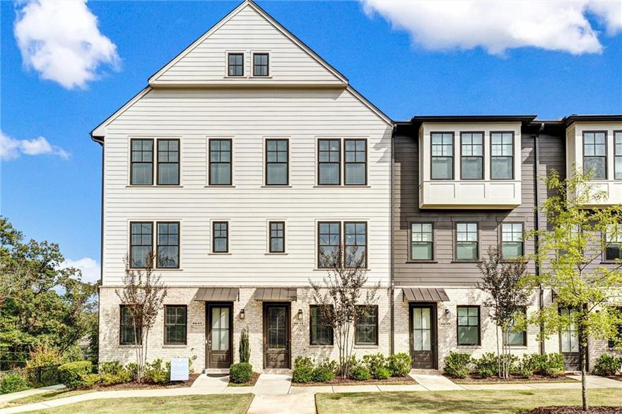 3K SELLER CONTRIBUTION AT CLOSING!   Brand New Beautiful townhome in Sandy Springs! Updated to the max with shiplap paneling, modern design elements and high-end fixtures. This New Construction has 3 bedrooms and 3.5 bathrooms end unit. Open design kitchen to great room, hardwoods throughout, walk out covered balcony. Gas Cooktop. Huge kitchen island, quartz countertop, Stainless microwave, French-door refrigerator. Washer and dryer included. Each bedroom has its own full bathroom and closet space. 10 foot ceilings on all levels. Master suite with double vanity, walk in closet. Two car garage and extra guest parking on interior street. Impeccable amenities. Two community pools, clubhouse and fitness center. Exterior maintenance- free living and landscaping. 3 shopping centers within 1.2 miles, 5 minutes drive from Whole Foods Market. Walking distance to Marta station. Easy access to 400 and 285, Perimeter Mall and fine dining. Minutes away from major hospitals & King and Queen buildings.please do not show till 11/17.