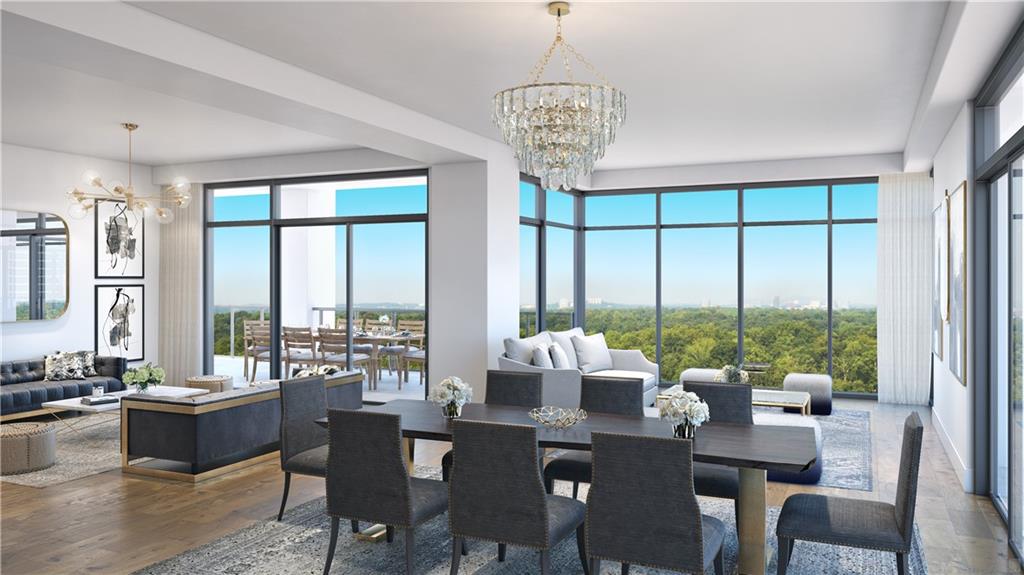 NOW UNDER CONSTRUCTION! An elegant addition to Buckhead skyline, The Graydon Buckhead is a collection of 47 exclusive residences with luxury finishes and resort style amenities. The Hightower plan is an open corner unit floorplan with 3 separate terraces w/ unobstructed views! The outdoor amenity deck features a full size pool w/ lap lanes, outdoor fireside seating, yoga lawn, and manicured landscaped gardens extending from the amenity deck to ground level. The Graydon residents will enjoy valet parking, concierge service, club room, and state of the art fitness center. A modern kitchen w/Wolf and Sub-Zero appliances, island w/ waterfall edge and built in wine storage. Master suite with private terrace and cast stone fireplace w/ spa like bath. Two secondary bedrooms, each with private baths, large walk in closet and private terrace . The separate den area is perfect for a home office, entertaining space or could use as an additional guest room with full bath. Residence also features formal living room, features 10' ceilings with 8' solid core doors, wide plank hardwood flooring throughout. Additional amenities include dog spa, large enclosed pet park and two event greens for entertaining!