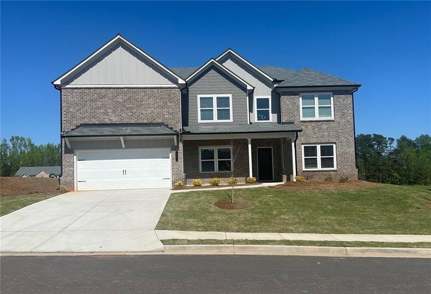 KINKAIDE PLAN  Lot 86C: 5BR/4BA Two Story.  **Price Reflects 10k Discount. ***CURRENT PROMO: $10k Closing Cost Paid when using- Arch Capital + $10k Any Way you want it. ***Welcome to Beckett Ranch, a brand new community situated in the lively and timeless "Southern Charm" town of Auburn, GA. This is our largest two story, designed for family style living. Great space for entertaining as the Great Room, kitchen, and breakfast area are all completely open to each other.  Or take advantage of the Upstairs Bonus/Media Room for more privacy.  The secondary bedrooms are separated from the Primary Bedroom, giving added flexibility and privacy for children, extended family members, or guests.... The front secondary BR upstairs has its own full bathroom... Plus the 5th Bedroom on the Main Level is great for anyone not wanting to worry about the stairs.  A few highlights include: Luxury Vinyl Planking throughout the main level living areas, a kitchen with granite counters, tile backsplash, and an Island to enjoy coffee and a muffin in the morning.  There is also a stainless-steel appliance package including range, dishwasher, and microwave.    Enjoy the convenience of a laundry room upstairs next to all of the bedrooms.  Our homes are ALL-ELECTRIC...  and complete with energy efficient appliances and all major home systems to help ease your utility bills year round. The property also includes a fully landscaped and sodded yard on all four sides. Beckett Ranch will be a fabulous master-planned community, eventually including interlinking walking trails, sidewalks, underground utilities, clubhouse, pool, playgrounds, pavilion and a large conservation area running alongside Rock Creek.***HOME IS MOVE-IN READY NOW!!!