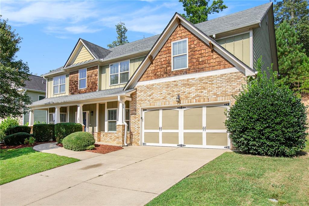 Welcome to 74 Cleburne Place! This stunning two-story residence offers a perfect blend of elegance and comfort. As you approach, you'll be greeted by a charming covered front porch, ideal for relaxing or welcoming guests. Step inside to discover a formal living room and formal dining room, setting the tone for this beautifully appointed home. The open-concept layout seamlessly connects the eat-in kitchen, featuring sleek stainless steel appliances, to the inviting family room at the rear of the house. This design ensures a harmonious flow for both daily living and entertaining.
Convenience is key with a thoughtfully designed first floor that includes a spacious bedroom and a full bathroom, providing flexible living options for guests or multi-generational families.
Upstairs, you'll find four additional bedrooms, including a luxurious primary suite that offers a large sitting area. The second floor also includes two well-appointed bathrooms and a dedicated laundry room, adding to the home's practicality and comfort.
The property also boasts a serene patio in the backyard, perfect for outdoor gatherings or quiet moments of relaxation. With a two-car garage and ample space throughout, this home is ready to accommodate your lifestyle needs. Don't miss the opportunity to make 74 Cleburne Place your new home.