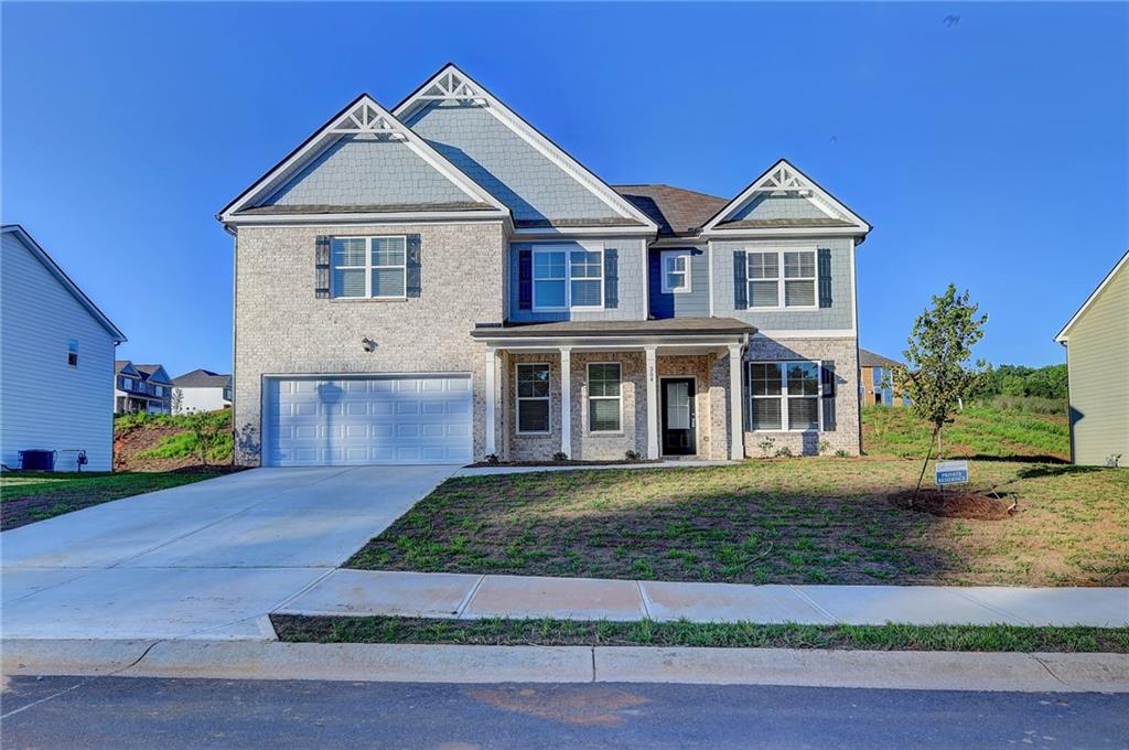 Beautiful two story w/5 bed, 3 full bath home is perfect for the modern "work-home" First level features flex room, bedroom & full bath. Formal with shadow box. Family rm is attached w/ coffered ceiling, gas fireplace w/ wood mantle. Open kitchenhas 42 in cabibets, stainless steel appliances, granite countertops & backsplash. The 2nd floor boast 3 secondary beds, walk-in closet & huge bonus room. Spacious master bedroom w/luxury garden tub separate shower & massive closet & large laundry room. Large fenced backyard. Must see!!