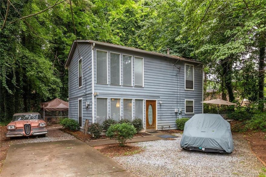 Solid opportunity for an investor or savvy first-time buyer looking to get into the market. The floor plan is smart and functional, starting with a large living room that gives you plenty of space to stretch out. The bright, eat-in kitchen has direct access to the backyard; easy for entertaining or letting the dog out. Upstairs, two generously sized bedrooms share a full hall bath, and there's a full laundry room right where you need it. Clean layout, great bones, and ready for your vision.