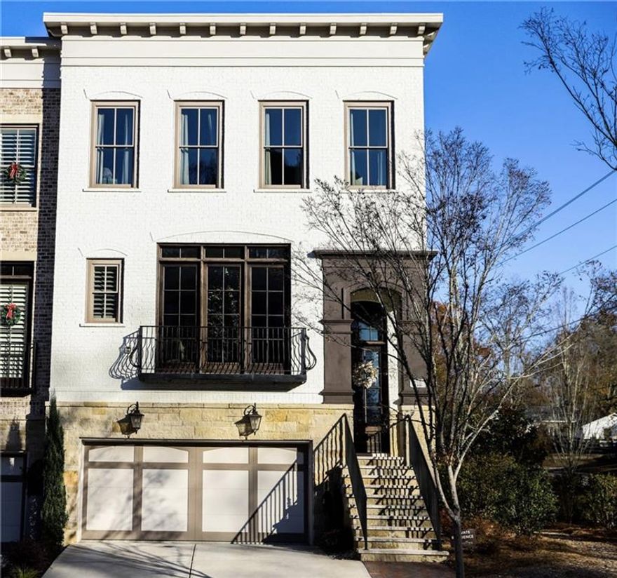 Rare End-Unit Townhome in Downtown Alpharetta’s Garden District

A rare opportunity for luxury living in one of downtown Alpharetta’s most coveted communities—Windsong! This exceptional end-unit townhome boasts high-end design, premium finishes, and a private fenced backyard—a true rarity among comparable properties in downtown Alpharetta. Nestled in the highly walkable Garden District, you’re just a three-minute stroll from top-rated dining, shopping, and entertainment.

Meticulously crafted by award-winning Atlanta luxury homebuilder Patrick Sheehan, this home is in one of only two buildings he constructed within Windsong. It features an oversized pantry and an expanded "hers" closet, offering thoughtful design and exceptional storage. End-units in these Sheehan-built buildings are incredibly scarce—none have hit the market in over three years! Recognized in the AJC Private Quarters, the original owners selected this home for its unmatched location, bright and airy floorplan, and superior craftsmanship. Sophisticated Living & Entertaining Spaces

Spanning three thoughtfully designed levels, this home offers a seamless blend of elegance and functionality:
 
Main Level:
-Soaring 10-foot ceilings and bullnose corners enhance the open, airy feel
-Expansive living room with a gas fireplace flows into the sunroom/breakfast nook
Chef’s kitchen with:
-Wolf, Sub-Zero, & Asko appliances
- Oversized island & walk-in pantry
- Butler’s pantry with bar—perfect for entertaining
Private back deck offers a peaceful retreat

Top Level:
Primary suite oasis with:
- His & Hers custom walk-in closets (hers is notably oversized with a window!)
- Spa-inspired bath featuring a double-headed walk-in shower & soaking tub
-Two additional bedrooms, including one with an ensuite bath 

Lower Level:
Guest bedroom with ensuite bath—ideal for visitors or in-laws
Bonus/media room or private home office
Rare oversized fenced-in backyard—a standout feature in downtown Alpharetta
Double back patio with an elegant spiral staircase connecting both levels
Three-car garage, pre-wired for EV charging
Prime location with unbeatable access to the city’s best restaurants, shops, and parks

This is a one-of-a-kind opportunity to own a luxury townhome in the heart of Alpharetta. Don’t miss out—schedule your private showing today!