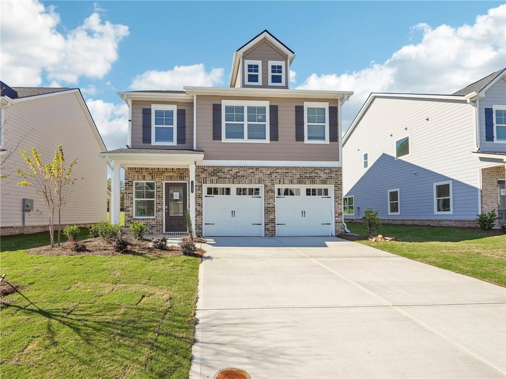 The Fairfield at Neely Farm Take advantage of $20,000 in Builder Incentives (zero closing costs with approved lenders) and ask about our limited-time 100% Financing Program - USDA eligible! This 5-bedroom, 3-bathroom home features a spacious foyer with a double-door coat closet, leading to a formal dining area. The open-concept layout includes a modern galley-style kitchen with granite countertops, stainless steel appliances, a large island, ample cabinet space, and a pantry. The kitchen opens to the breakfast area and family room with a fireplace. Upstairs offers a central loft surrounded by secondary bedrooms, a full hall bath with dual vanity, and a laundry room. The Owner's Suite includes two walk-in closets and a bathroom with a separate tiled shower and tub. Additional features include energy-efficient LED lighting and a 2-car garage. Photos are representative of the floor plan and may not depict the actual home.