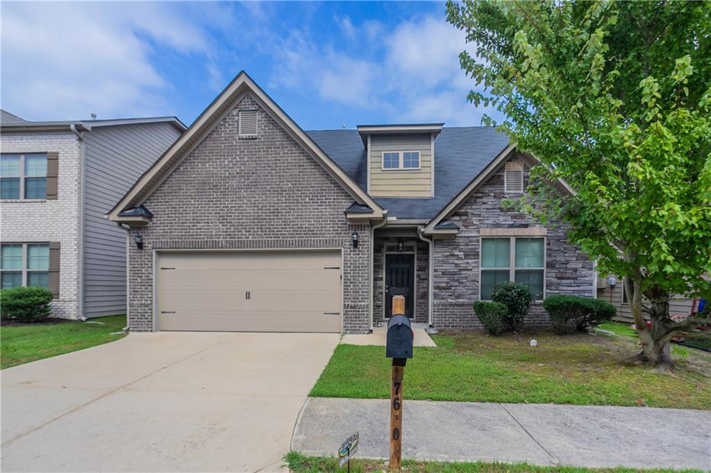 Welcome to this beautifully maintained 4-bedroom, 2.5-bathroom home nestled in the quiet Autumn Lakes subdivision of Fairburn. This spacious two-story residence offers a flexible floor plan with a main-level bedroom perfect for guests or a home office, along with an open-concept kitchen, dining, and living area ideal for entertaining. Upstairs, you will find a generous primary suite complete with a private bath and large closet, plus three additional bedrooms and a shared full bathroom. The home also features a cozy fireplace, second-floor laundry, and an attached two-car garage. Situated on a landscaped lot with curb appeal and community charm, this property provides easy access to I-85, Hartsfield-Jackson Airport, shopping, and Trilith Studios—making it a perfect balance of suburban comfort and metropolitan convenience.