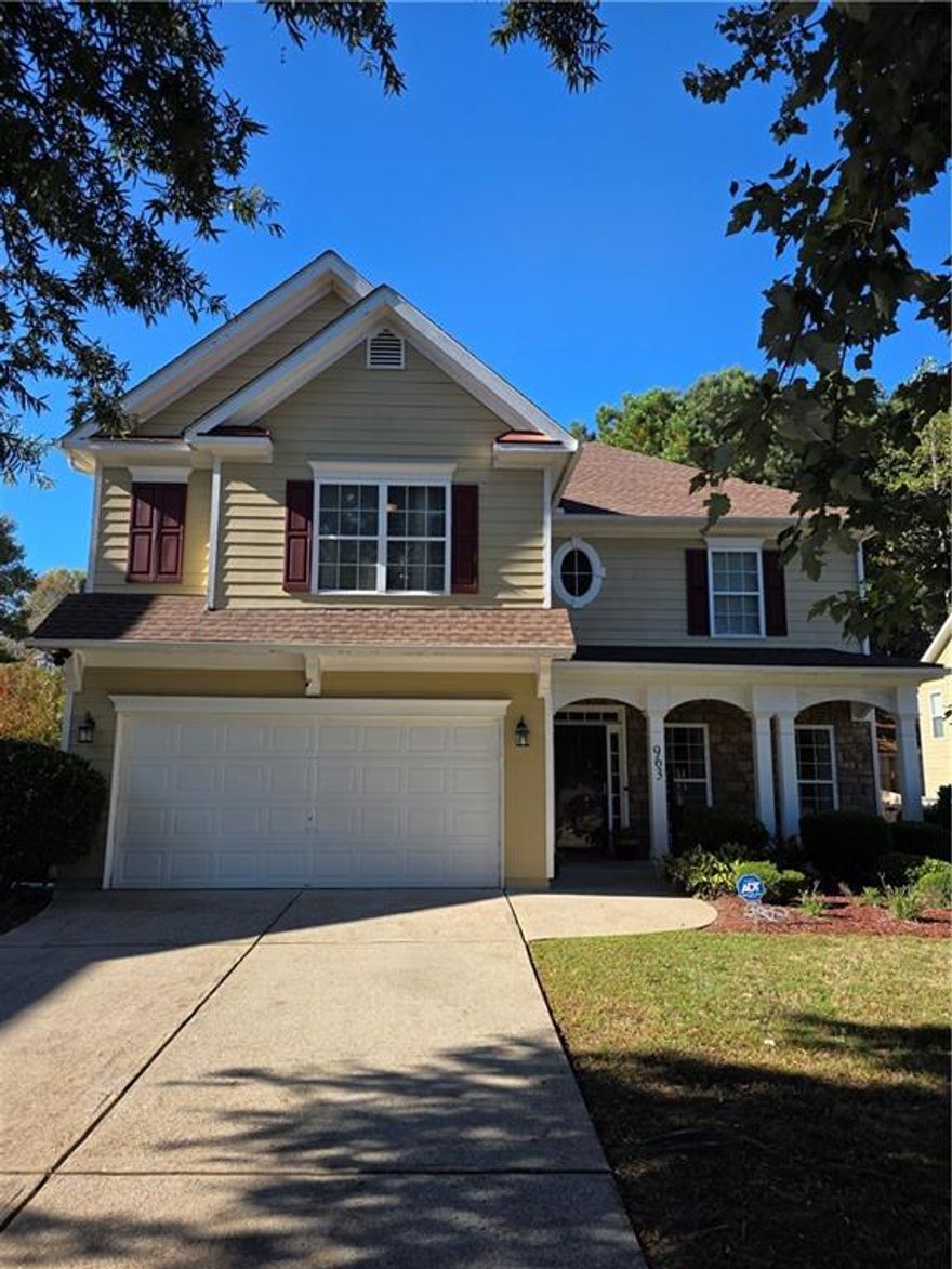 Move-In Ready Home in highly-rated school district! Discover this beautifully maintained 4-bedroom, 2.5-bathroom home tucked away on a quiet cul-de-sac in one of the area’s most desirable school districts. Step inside to find a welcoming living room, oversized great room with cozy fireplace, formal dining room, and a bright eat-in kitchen — perfect for everyday living and entertaining. Upstairs, spacious owner’s suite featuring a bath with double vanities, separate
soaking tub, and shower. The second floor also offers a convenient laundry room and three additional bedrooms, including another oversized bedroom ideal for guests, an office, or a playroom. Enjoy outdoor living on the extended patio and fenced backyard — perfect for gatherings, pets, or simply relaxing. Seller is a licensed Real Estate Agent in the State of Georgia.
