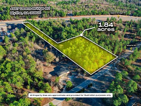 Vacant Land For Sale - 4667 Deans Bridge Road<br/> Blythe, GA 30805