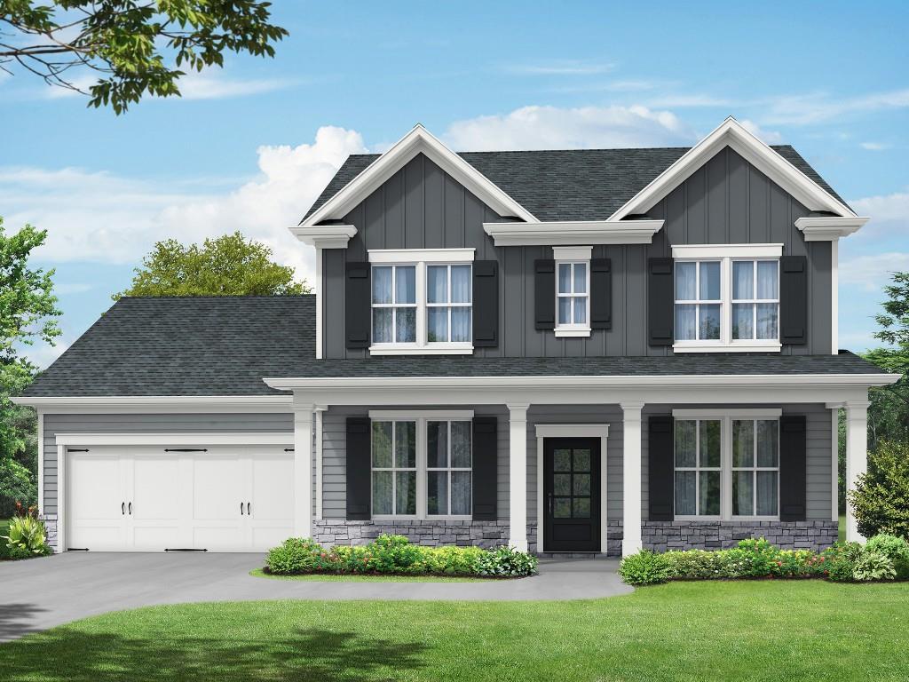 The Lakehurst plan built by My Home Communities! Discover your dream home in Winder, just minutes from Athens with easy access to US-29! This beautiful 4-bedroom, 3-bath two-story home sits on 0.61 acres, offering the perfect mix of privacy, space, and style. Inside, enjoy an open-concept layout with a kitchen that overlooks the family room and breakfast area, featuring granite countertops, stainless steel appliances, 36" soft-close cabinets, LVP flooring, and 9ft ceilings. The main floor includes a formal dining room, office, and a guest bedroom with a full bath. Upstairs, unwind in the spacious primary suite with a double tray ceiling, oversized tile shower, dual vanity, linen closet, and a huge walk-in closet. Two additional bedrooms, a full bath, and an upstairs laundry room complete the second level. Relax outdoors on the covered back porch with a ceiling fan, perfect for quiet mornings or evening gatherings.Schedule an appointment for a showing today! Estimated completion October/November 2025. Inquire about up to $5,000 towards closing costs with binding contract by 07/31/2025 and use of the seller's preferred lender. *Secondary photos and Matterport tour are an example of the floor plan and not of the actual listing*