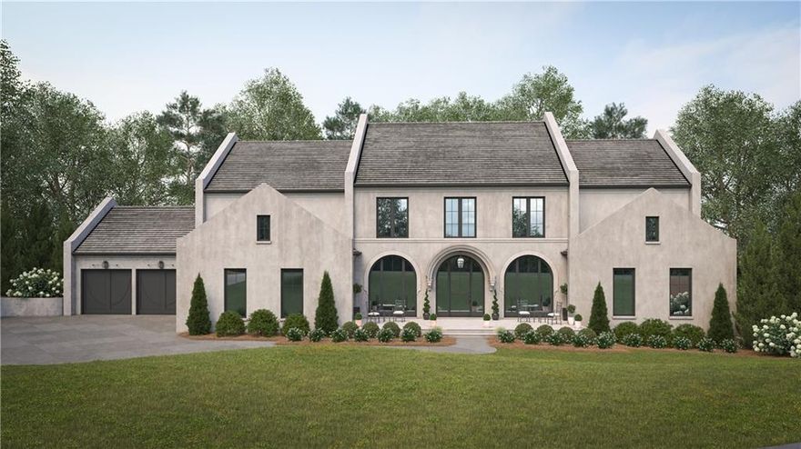 Exceptional New Construction Estate at the intersection of prestigious Dudley Lane and Stella Drive in Chastain Park. A rare opportunity to own a future architectural landmark on one of Chastain Park’s most treasured streets. Thoughtfully conceived by renowned architect Linda MacArthur and to be masterfully built by renowned KBD Development, this timeless polished hard-coat stucco estate with composite slate roof promises unmatched sophistication, privacy, and presence.
Nestled on an extraordinary, level 1-acre lot, the property offers a true walk-out main level lifestyle, with seamless flow to a resort-inspired outdoor oasis. Expansive covered loggia, heated pool & spa, and endless lawn space create an unparalleled setting for luxurious living and effortless entertaining.
Inside, refined craftsmanship and curated materials define every space. Generous 11 foot ceilings showcase an incredible kitchen complex including scullery, butler’s pantry, breakfast room, keeping room, and dual pantries along with multiple living spaces — designed for both intimate family moments and elevated hosting.
The main-level primary wing offers a sanctuary of calm and discretion, thoughtfully positioned for ultimate luxury and privacy. Upstairs features four beautifully appointed en-suite bedrooms include a junior primary suite, ideal for long-term guests or multi-generational living.
A grand terrace level invites creativity and recreation — room for a home theater, gym, wellness spa, wine bar, game lounge — with space for every indulgence.
Pre-construction opportunity with custom interior selections. Build commences November 2025 with an anticipated 15-month delivery.
Walk to Chastain Park’s finest amenities — golf, tennis, trails, playgrounds, amphitheater, and dining — all while enjoying Sandy Springs taxes and sought-after Heards Ferry / Riverwood schools. A new pinnacle of luxury living in Chastain Park, the future crown jewel of Dudley Lane.