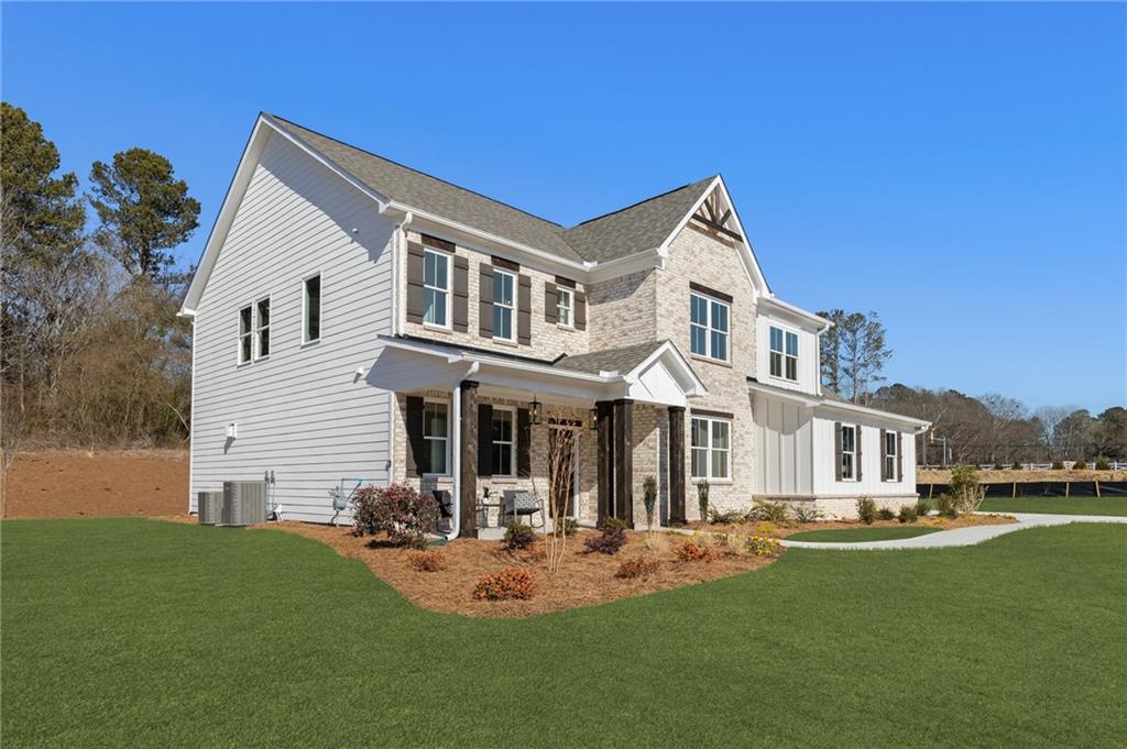 Traton Homes - Sherwood C - Ready April - Oak Valley Estates welcomes you to this beautifully designed 5-bedroom, 4.5-bathroom model home offering 3,589 square feet of thoughtfully crafted living space, nestled on over half an acre for added privacy and room to roam. From the moment you arrive, the side-entry two-car garage and additional detached third-car garage offer both convenience and curb appeal. Inside, you'll find high-end finishes and upgrades throughout. The chef-inspired kitchen features double ovens, a spacious island, and a walk-in butler’s pantry—perfect for entertaining or effortless everyday living. The open floor plan flows seamlessly into generous living and dining areas, all filled with natural light. Retreat to the expansive owner's suite, complete with a spa-like bathroom and an oversized walk-in closet with custom organization. Secondary bedrooms are generously sized, each with access to beautifully appointed bathrooms. Every detail in this home blends elegance, comfort, and functionality. Set on a spacious lot with premium upgrades throughout, this home truly has it all.
Home is READY NOW and OFFERING $27,000 TOWARDS RATE BUY DOWNS, CLOSING COSTS, OR HOA DUES WITH TRATON APPROVED LENDER! Contact us today for more details! All applicants must prequalify with our lender regardless of who they choose for their loan. All incentives are tied to the preferred lender only.
PLEASE USE GPS ADDRESS 2218 W SANDTOWN RD SW, MARIETTA GA 30064