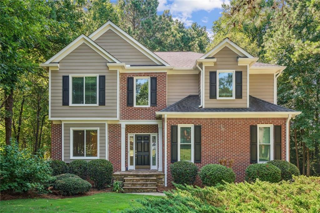 Nestled in the award-winning Lambert High School district, this brick front home offers unmatched convenience with easy access to Highway 141, grocery stores, and an array of dining options.Recently painted both inside and out, this home boasts brand new windows complete with stylish new blinds,an upgrade costing $30K, enhancing its fresh and contemporary appeal. Featuring a state-of-the-art leaf filter system in the gutters, this home ensures hassle-free maintenance and long-term durability. Step into a welcoming foyer that leads to an office space with custom French doors and gleaming hardwood floors, setting a tone of elegance and quality from the first moment. The updated kitchen is a chef's dream, offering granite countertops, a spacious island, and modern appliances that make cooking and entertaining a delight. The family room, complete with a cozy fireplace, provides a perfect space for gathering and relaxation. With HVAC systems replaced in 2022 and 2023, along with a new kitchen disposal unit, this home ensures modern comfort and reliability. Enjoy a private backyard with a large open play area, perfect for family activities, outdoor entertainment, and serene relaxation.This home is meticulously maintained and ready for you to move in and start creating wonderful memories. Schedule your showing today to experience this exceptional home in person and make it your own!