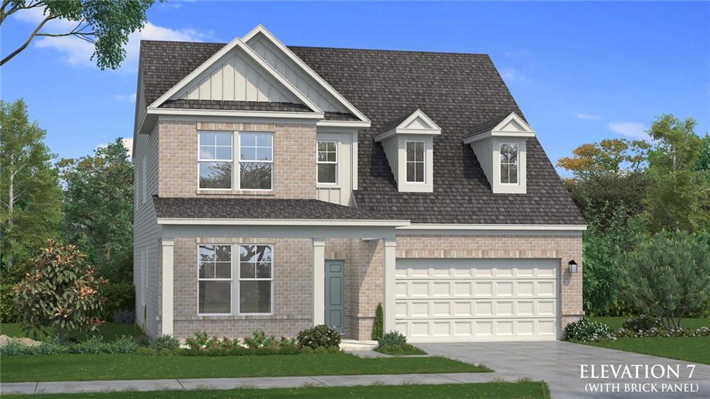Welcome to Hamilton Lakes on Homesite 22, a premier DRB Homes community ideally situated in the heart of Gwinnett County. This beautiful home offers 4 bedrooms, 4.5 bathrooms, and a 2-car garage, combining modern comfort with timeless design. The main level features a spacious open-concept layout with a gourmet kitchen that flows effortlessly into the large family room, complete with a cozy fireplace-perfect for relaxing or entertaining. A study and powder room is located on the main floor. The home also includes a formal dining room for special gatherings and a covered porch perfect for entertaining. Upstairs, the expansive layout includes three secondary bedrooms, each with access to a full bathroom, and a luxurious owner's suite featuring a spa-inspired bath with a walk-in shower and generous closet space. A versatile loft provides the ideal spot for a media room, game area, or additional lounge. The upstairs laundry room offers added convenience for everyday living. Located near vibrant Lawrenceville, Hamilton Lakes provides quick access to I-85 and Hwy 316, making commutes to Atlanta, Athens, Stone Mountain, and Conyers simple and efficient. For more information and to schedule your private showing, please contact the onsite agent.
Please note: If the buyer is represented by a broker/agent, DRB REQUIRES the buyer’s broker/agent to be present during the initial meeting with DRB’s sales personnel to ensure proper representation. If buyer’s broker/agent is not present at initial meeting DRB Group Georgia reserves the right to reduce or remove broker/agent compensation.