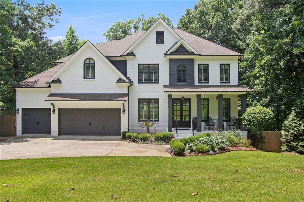 Furnished, this inviting retreat offers state of the art facilities, incredibly private and fully fenced with 7 bedrooms, an office, a spacious playroom and 5
bathrooms sitting on 1 acre land with pool, jacuzzi, fire pit, fully finished basement features 2 bedroom, 1 full bathroom and so much more to list.
Beautiful open kitchen to family room. Kitchen has all SS appliances including a Thermador 6 burner cooktop, double convection ovens, and walk-in
pantry. Screened in porch off kitchen overlooks the flat grassy backyard with pool and spa. Oversized master suite is upstairs with custom built-in
closets, and spacious primary bath with double vanities. This backyard offers endless excitement for kids and pets. Watch your kids on the play set
while sitting by the fire pit all while enjoying the sound of the spa waterfall.