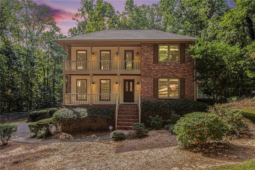 Looking for a STUNNING Home, Impeccable Landscaping, in a quiet neighborhood AND with fantastic location? LOOK NO FURTHER! This lovely tucked away traditional home boasts a vast front AND backyard with an overabundant amount of privacy. Upon entry, you are greeted by the lovely open floor plan that leads you directly to the large living room in addition to the breakfast bar. With the large kitchen that holds an excess amount of cabinet and counterspace, it has enough room to be turned into a Chef's paradise. Upstairs you will find the two large guest bedrooms with a large Jack and Jill bathroom. Step across the spacious hallway to find the oversized Master Bedroom with a ENORMOUS Walk-In closet. The Master Bathroom includes a large updated shower, a space for a makeup station, double vanity and a private restroom. Proceed from the Master Bedroom directly onto the second story porch to overlook your jaw dropping views of the front yard while drinking a morning cup of coffee! How could this pristine home get even better you might ask? The backyard consists of an oversized porch for all of the family and friends you can imagine to gather and celebrate on. Leading down to the beautiful lower section to take in the breathtaking views. Look around and you will find that the backyard is completely fenced off and ready for your furry friends next adventure! NEW ROOF, NEWER HVAC, FRESHLY PAINTED, BEAUTIFUL LANDSCAPE, EXTREME AMOUNT OF PRIVACY! Only a 10 Minute Drive to Downtown Roswell! You do not want to miss this amazing opportunity to own the perfect home in such a fantastic location! Come out and see your beautiful future home!!