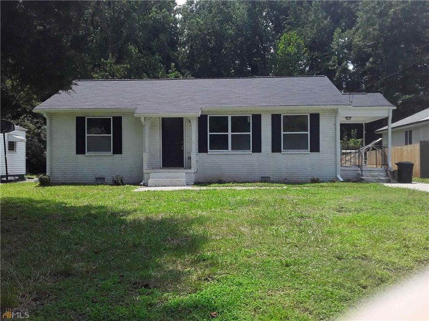 Must see renovated 3BR/1BA Brick Ranch! This home is currently tenant-occupied, please do not disturb. Updates include a brand new kitchen featuring granite countertops, shaker cabinets, stainless steel appliances (including refridgerator, range, microwave & dishwasher), and newer LVP flooring. The property also boasts newer fixtures and roof. Conveniently located just minutes from Browns Mill Golf Course, Lakewood Amphitheatre, Starlight Drive-In, Hartsfield-Jackson Airport, and Downtown plus all the shops and restaurants found on Moreland Ave! Interior photos were taken prior to the tenant's move-in.