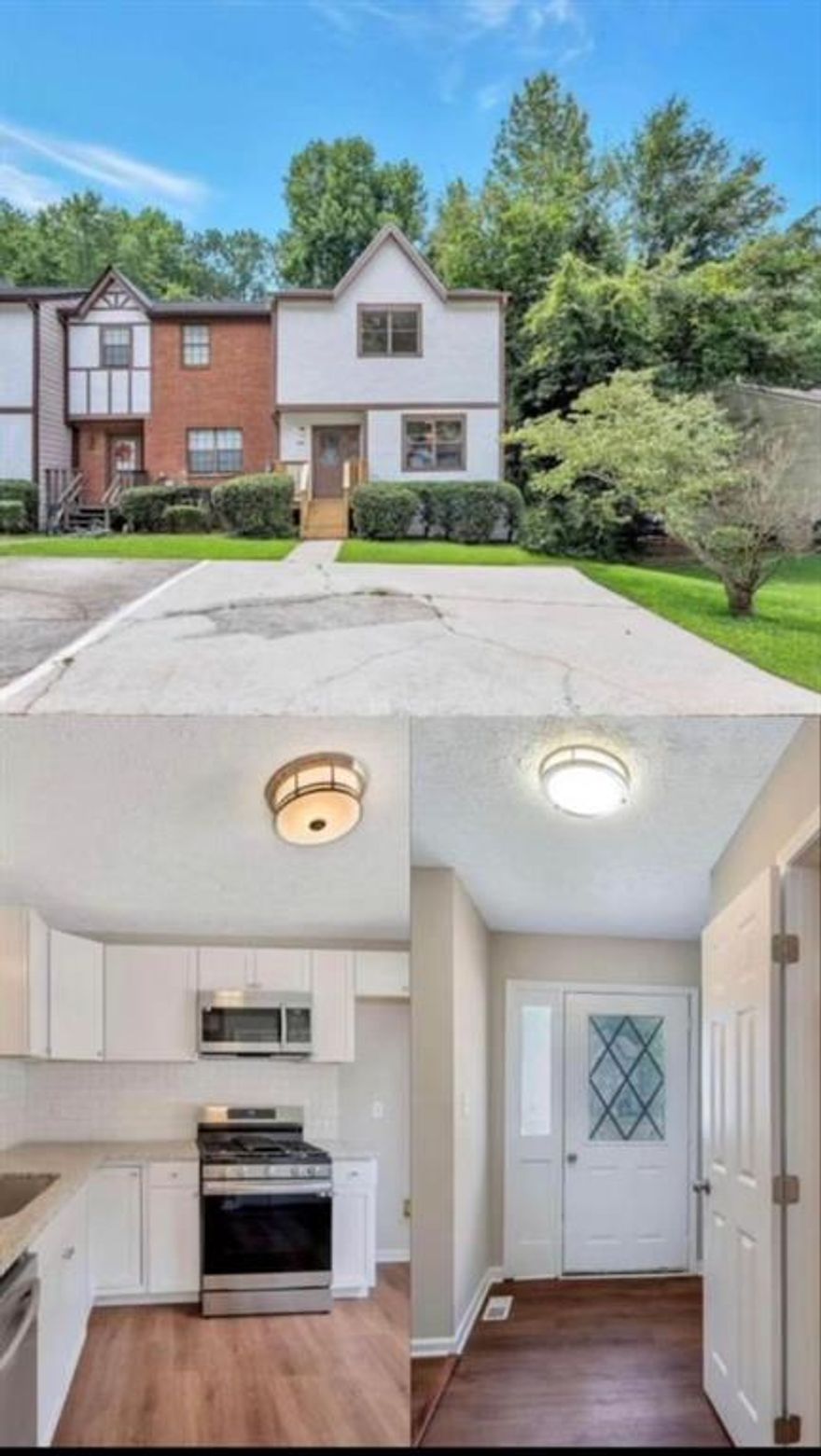 Charming and rare, this newly listed 3-bedroom, 3.5-bathroom end-unit townhome in Marietta is ready for its next owner. Recently updated with a modern touch, this home features brand-new flooring, fresh paint, upgraded fixtures, cabinets, granite countertops, new HVAC, stainless steel appliances, and windows, among other enhancements. The thoughtful layout includes a fully finished basement with a full bathroom, a main level with a spacious kitchen, family room, and convenient half bath, and an upper level with two additional bedrooms and two full baths. Located in a fee-simple townhome community with a very affordable and active HOA, this home offers easy access to East-West Connector and proximity to Marietta, Smyrna, and Powder Springs.