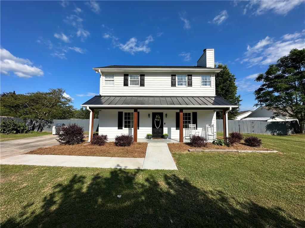 Modern farm house style home in ideal location of Barrow County. Feel like your in the country while being close to shopping and interstates. NO HOA!!! This move in ready home has been fully updated. New HVAC, Newer roof (2 years old), luxury vinyl plank floors throughout (no carpet, great for pets!) stainless steel appliances, marble countertops that wow you as soon as you enter the kitchen. The HUGE fenced in back yard offers so many options for pets, children and garden. Truly a must see!!!!