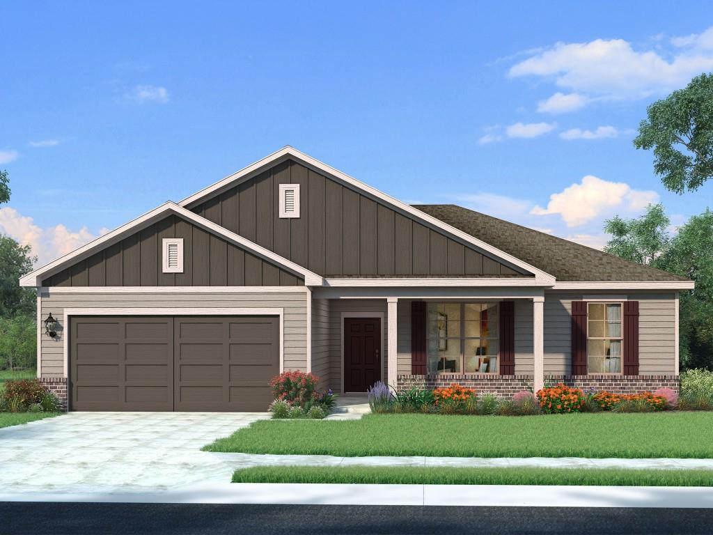 The Cameron Plan built by Stephen Elliott Homes.Welcome to your piece of golf retreat paradise! Located in the fantastic community of Chimney Oaks, decompress with the countless amenities offered such as an olympic sized swimming pool, tennis courts galore, restaurant, golf, and MORE! This gorgeous home welcomes you with a wide and warm foyer entry. The cozy and bright family room with shiplap surround fireplace is overlooked by a chef's paradise eat-in kitchen outfitted with the latest stainless steel appliances, granite countertops, and tile backsplash. Your large private suite awaits in the primary bedroom equipped with trey ceiling leading to your own spa-like primary bathroom with tile floor/shower, huge garden tub, and cultured marble countertops. Out back you are greeted with a sleek covered patio just waiting for you to set up the grill and get cooking those summer meals! Don't miss out on your limited opportunity to be a part of this awesome community. Call TODAY! Ask us about our $20,000 Any Way You Want It incentive* with binding contract by 09/30/2025 with use of preferred lender only.