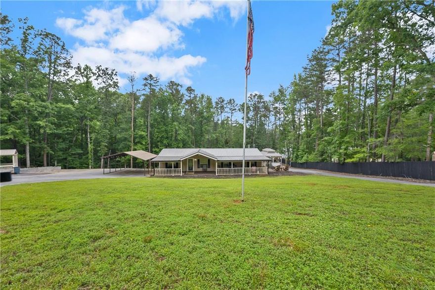 Lakefront Country Living on 8+ Acres!

Discover your private retreat with this charming 3-bedroom, 2-bath mobile home set on over 8 beautiful acres of land. Perfectly suited for nature lovers, hobby farmers, or those seeking tranquility, this property offers a rare combination of space, functionality, and outdoor enjoyment.

The home features a comfortable layout with a spacious living area, a well-appointed kitchen, and a split-bedroom design for added privacy. The master suite includes a private bath, while two additional bedrooms and a second full bath offer room for family or guests.

Step outside and enjoy all this land has to offer! A private dock provides direct access to the water—ideal for fishing, kayaking, or relaxing by the shoreline. Several storage sheds are located throughout the property, offering ample space for tools, equipment, or outdoor gear.

Whether you’re looking for a weekend getaway or a full-time residence with room to roam, this property checks all the boxes. Don’t miss the opportunity to own a slice of peaceful lake paradise!