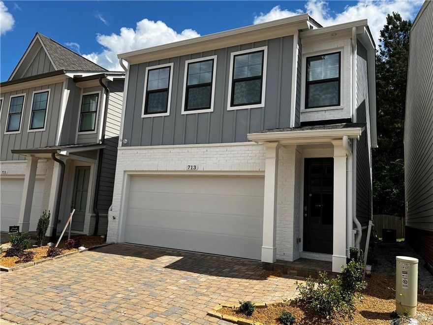 Fantastic rental opportunity in gated community! Bright and open, the kitchen will not disappoint. Large island and plenty of cabinetry with ample walk in pantry. Modern, electric fireplace rounds out living room. All bedrooms upstairs, including Primary suite with serene, spa like shower. Laundry room conveniently located upstairs as well, includes washer and dryer! Neighborhood rich in amenities, including gorgeous clubhouse, pool, and pickle ball courts. Perfect location to Downtown Woodstock, dining, shopping, medical facilities, and I-575 and Peach Pass.