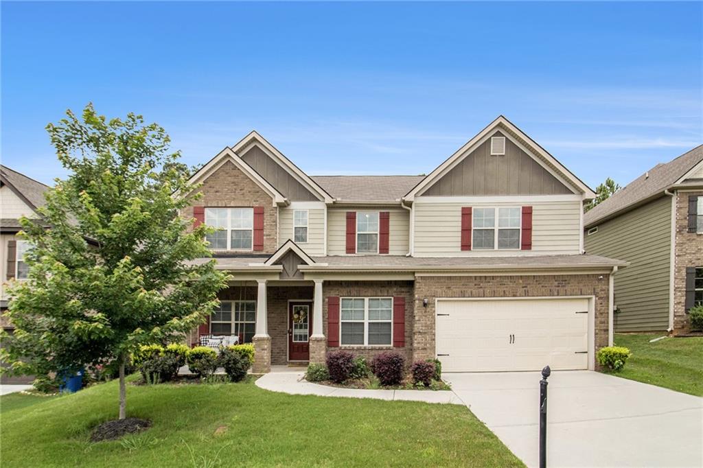 6213 Old Kingston Drive is a two-story single-family home located in Atlanta Georgia and built in 2019. The property includes 5 bedrooms and 3 full bathrooms. The open concept walks into the kitchen that has a large island for eating, entertaining and cooking. The kitchen also has a large walk in pantry. A wet bar sits to the side of the kitchen with its own space and the back door opens up to a covered porch with a fenced in backyard for privacy. There is a full bathroom and bedroom downstairs while the other 4 bedrooms are on the 2nd floor. The upstairs has a loft for additional entertainment or an area to make your very own. The oversized master bedroom also has a sitting area and a large walk in closet. Cambridge Meadows is a quiet neighborhood and a great location for doing out and entertainment. This is home that you don't want to miss out on!