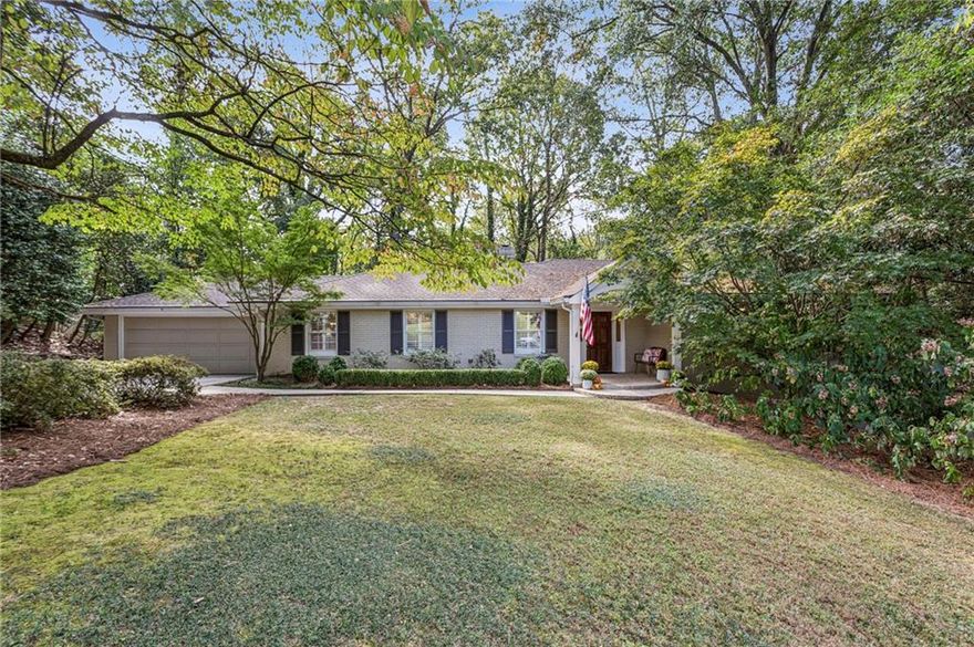 Nestled in the heart of Chastain Park, this charming 4 bedroom, 3 bath brick ranch blends classic character with comfortable living. The home features multiple living spaces perfect for entertaining, including a light-filled sunroom and a screened-in porch overlooking a large, private backyard. The newly updated kitchen features brand-new appliances and opens to spacious living and dining areas with hardwood floors throughout. The fully finished basement offers yet another massive living space, as well as a bedroom and full bathroom with exterior access. Walk to the park, The Chastain, NYO, Playground, Superica, and much more! With its timeless charm and coveted location, this home captures the best of Chastain living!