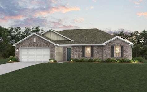 Welcome to your dream home in the Liberty Heights. Introducing the Amberwood Plan, a stunning Single-story home that combines elegance and functionality. The open-concept design features a beautifully appointed kitchen, a spacious great room, and a cozy dining area. The kitchen stands out with its elegant cabinetry, granite countertops, and stainless steel appliances, including a range, microwave, and dishwasher. The first floor includes a practical powder room and a convenient laundry room. Find a primary suite with a private bath and dual vanity sinks upstairs. With a 2-car garage, energy-efficient Low-E insulated dual-pane windows, and a 1-year limited home warranty, this home provides modern living at its best.