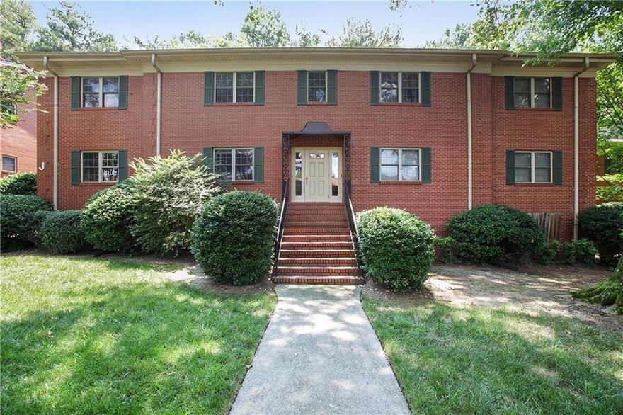Charming Condo in Peachtree Hills – Old-World Charm Meets Modern Convenience. Don’t miss this delightful 2-bedroom, 1.5-bath condo located in the heart of Peachtree Hills! Perfect for those who appreciate vintage character, this home blends timeless details with thoughtful updates. Step inside to discover an open floor plan with original hardwood floors that flow throughout. The recently renovated kitchen features new quartz countertops, stylish backsplash, stainless steel appliances, and modern lighting—all designed to impress. The kitchen opens to a dedicated dining room and provides access to the back entrance and convenient parking. Both bathrooms showcase vintage 1950s tile work, adding unique character to the space. The two spacious bedrooms easily accommodate queen or king-size furniture. The owner’s suite includes two separate closets, offering ample storage. The generous living room overlooks a peaceful courtyard with lush green space, perfect for relaxing or entertaining. This unit is also one of the few in the community with a stackable washer/dryer, making city living even more convenient. An added bonus, a storage space is included too. Located in the charming neighborhood of Peachtree Hills, you're just minutes from dining, shopping, and public transportation. No HOA rental restrictions. Affordable city living at 430 Lindbergh Drive can be yours!