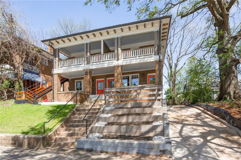 This is your unique opportunity to lease out an original 1920's apartment in Old Fourth Ward. Renovated from top to bottom keeping original features but updates for today's living. 900+ square feet for a 1 bedroom is hard to find. Original hardwoods, covered expansive balcony, extensive renovation throughout with no detail spared. The kitchen features thoughtful timeless finishes, vintage touches in the bathroom, a spacious bedroom, washer/dryer closet. Off street parking in the back.