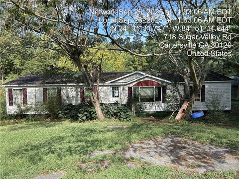 Homes For Sale - 718 Sugar Valley Road<br/> Bartow County, Cartersville, GA 30120