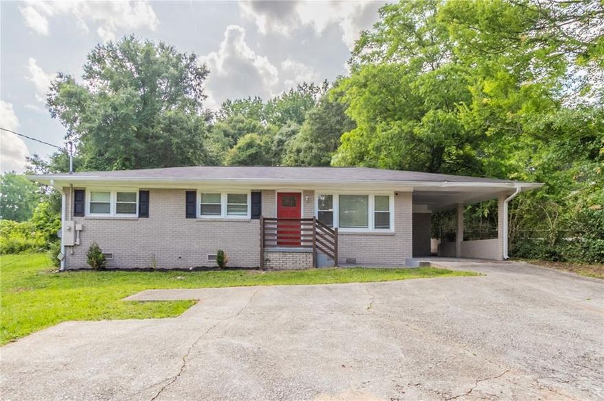Welcome to this charming and thoughtfully designed one-story home featuring 3 spacious bedrooms and 2 full bathrooms. Step inside to discover a light-filled layout with a seamless flow between living, dining, and kitchen areas. The kitchen is a standout with its crisp white cabinets, elegant granite countertops, stainless steel appliances, and ample prep space—perfect for everyday meals or entertaining guests. The bedrooms offer generous closet space and comfort, while both bathrooms are well-appointed with tasteful finishes. Outside, a 1-car carport adds convenience, and the surrounding yard offers potential for gardening or relaxing. This home combines classic appeal with modern touches and is ready for its next owner. Schedule a showing today!