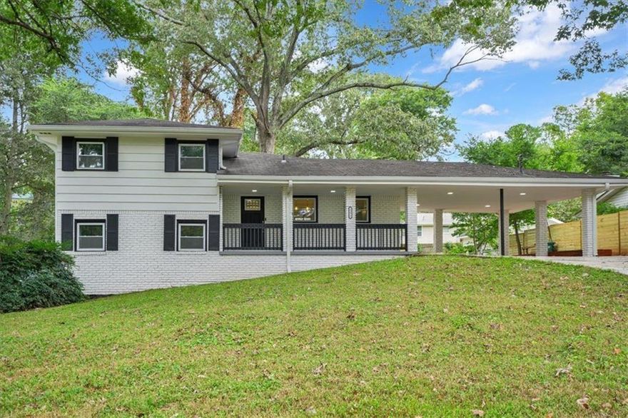 Welcome to 2271 Crest Drive — a beautifully renovated split-level home in the heart of Decatur, blending modern comfort with timeless charm. Step inside to find a bright open floor plan with refinished hardwood floors throughout and an all-new kitchen featuring Silestone countertops, new stainless steel appliances, marble flooring, and stylish shaker cabinetry. The primary suite has been reimagined to include a walk-in closet and a stunning ensuite bath with marble finishes. The lower level offers a spacious family room with marble floors, updated laundry, and its own exterior access to a private patio — perfect for relaxing or entertaining. A new split system was added to enhance comfort and increase the home’s living space. Enjoy outdoor living on the brand-new deck overlooking a large, level backyard, ideal for gatherings, play, or future garden space. Additional updates include new HVAC, hot water heater, gutters, fresh exterior paint, and added exterior access from the main level. A two-car carport completes this move-in ready home. Conveniently located near East Lake Golf Club, I-20, and local parks, with easy access to dining, shopping, and everything Decatur has to offer.