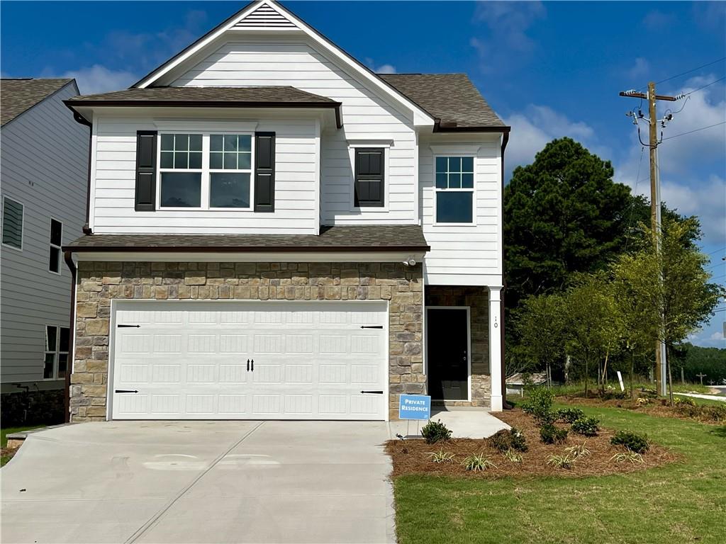 Introducing a stunning, one year old, single family home for rent at Castleberry Pointe in Dawsonville! This beautifully designed space features 3 bedrooms and 2.5 bathrooms, offering both comfort and style. Enjoy an open concept living area that seamlessly connects to a modern kitchen with stainless steel appliances and center island, perfect for entertaining. This home comprises of two stories of exceptional living space with abundant natural light, cozy living area, ample closet space throughout the unit and a gorgeous back yard. The spacious primary suite has an attached dual-vanity bath, a walk-in shower, and a large walk-in closet. The upstairs also features two generous secondary bedrooms with large closets, and an additional full bath with the bathtub. Located just minutes away from the North Georgia Premium Outlet mall and shopping centers, you'll have easy access to dining, entertainment, and all your retail needs. Check out this completely ready to enjoy, brand new sing family home that combines convenience with a cozy atmosphere. **Renters Insurance is required. No smoking inside the property. Call for Pets. Credit score 580+ and Income should be 3x of rent. No Eviction/collection/open bankruptcies on credit report, no criminal record. Proof of income is required. Please provide at least one rental verification.