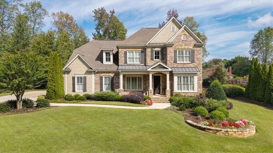 PRICE IMPROVEMENT! Meticulous, Freshly Painted, Move-In Ready, 5 Bedroom/4.5 Bath Executive Home combines luxury and comfort in West Cobb. Spacious and Bright Open Concept Layout with quality finishes and Hardwood Flooring. Chef's Kitchen comes complete with an expansive island, double ovens, walk-in pantry, open to Breakfast and Fireside Family room with coffered ceiling. Primary Suite on main. Formal Dining Room with Butler’s Pantry, Office, Laundry and Mud rooms complete the first level. Upstairs includes 4 spacious secondary bedrooms with generous closet space, 1 Jack and Jill and 2 ensuite Baths. Oversized additional Flex space for Media, Exercise or Play Room. Enjoy quiet and tranquility from the Rocking Chair Front Porch or the Private Fenced backyard Oasis, including a deck and Patio with Fireplace. Beautifully surrounded by Impeccable and Professionally landscaped grounds with views of Kennesaw Mountain. 3 car garage. Warm and established neighborhood of fine homes with Prime and Central location. Close proximity to Award Winning Schools - Harrison High School, Mt. Paran Christian School and The Walker School. Convenient to Kennesaw Mountain, Marietta Square, Marietta Country Club, Shopping, Dining, Parks, & Hospitals. Easy Access to Barrett Parkway, 575 and 285. Private showings by appointment only through Showing Time.
