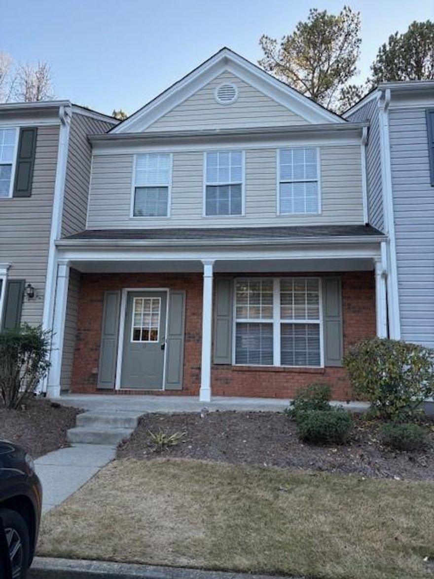 Two bedroom townhouse with patio. Large eat-in kitchen, large Living area w/ double sliding doors provide great light, Roommate floor plan upstairs with a washer/dryer , Granite Counter Top with tile back splash , SS Stove, Microwave and dishwasher, Laminate Floor for whole house, Fresh Painting , Lighting, New Window blind on the main,Great location for shopping, restaurants, and work. Located in a Fantastic School District. Currently Leased.