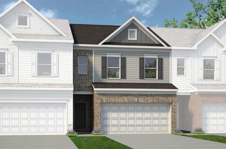 Move in Ready August 2025! The Norwood II, a thoughtfully designed floorplan located in Smith Douglas Homes Franklin Manor community. This beautifully crafted residence offers the perfect balance of modern design and low maintenance living. Step inside to discover an open-concept layout that seamlessly connects the kitchen, dining and family room- ideal for everyday living and effortless entertaining. The family room opens to a deck for outdoor entertaining. A sleek linear fireplace adds warmth and a stylish focal point to the main level. Upscale features include updgraded cabinetry, vinyl plank floors on the main level, Quartz counters in the kitchen, and stainless appliances. Upstairs includes two secondary bedrooms, a spacious loft that provides a flexible bonus area, along with a convenient laundry room. A private Owner's suite featuring a tray ceiling, generous walk-in closet and a spa like bath with a tiled shower and double vanity. Nine foot ceiling heights on both levels. Lawn maintenance is included in your HOA giving you more time to enjoy your new lifestyle! Photos representative of plan not of actual home being built. Seller incentives with use of preferred lender.