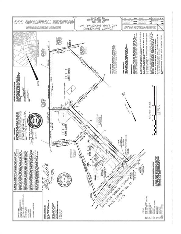 Great location in Jefferson near 124 and Galilee Church . Great potential for a boarding facility as there is currently a vet clinic and Grooming facility. Would be a good rebenue stream Convenient to evrything and populated area for mutiple types of commercail business.