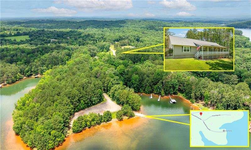 Buyer incentives! Seller paid 2-1 rate buy down + up to $4,000 closing costs with neighborhood Mortgage. Bring the boat, the tools, and the toys, there's room for it all! Welcome to your peaceful escape! This beautiful ranch-style home with HardiePlank siding is just around the corner from Lake Hartwell and the boat ramp, offering the ideal blend of comfort, convenience, and outdoor living! Enjoy peaceful mornings on the huge covered front porch with TrEx decking, perfect for rocking chairs and relaxing. Out back, a screened-in porch offers a quiet spot to unwind without the bugs. The yard also has some mature fruit trees and a garden space. Inside, you'll find a bright, open layout featuring a modern kitchen with granite countertops, a generous dining area, that looks out to the family room that's great for hosting family and friends. The primary suite includes a remodeled bathroom with a separate tub, tiled shower, and double vanities for a spa-like feel along with a large walk-in closet. Two additional guest bedrooms and a large laundry room attached to a large storage room round out the interior. Outside, there's plenty of room for all your hobbies and gear! You can pull up to the garage at the house on the horseshoe driveway that has multiple access points. Behind the home with a separate gravel driveway is a 1,500 sq ft workshop with 12-foot walls and 2 roll-up doors. It has power and also water has been run to the building, along with a concrete floor that makes it ready for your boat, toys, or next big project. There is even a large fire pit area to enjoy those peaceful evenings. Under the home you'll find a walkable crawl space with lights, insulation and a ground lined Visqueen vapor barrier giving you tons of storage space! It has a dehumidifier too along with easy access to the new water heater! Whether you're looking for a weekend getaway or a full-time home near the water, this lovingly cared for home has everything you need to enjoy life at the lake.