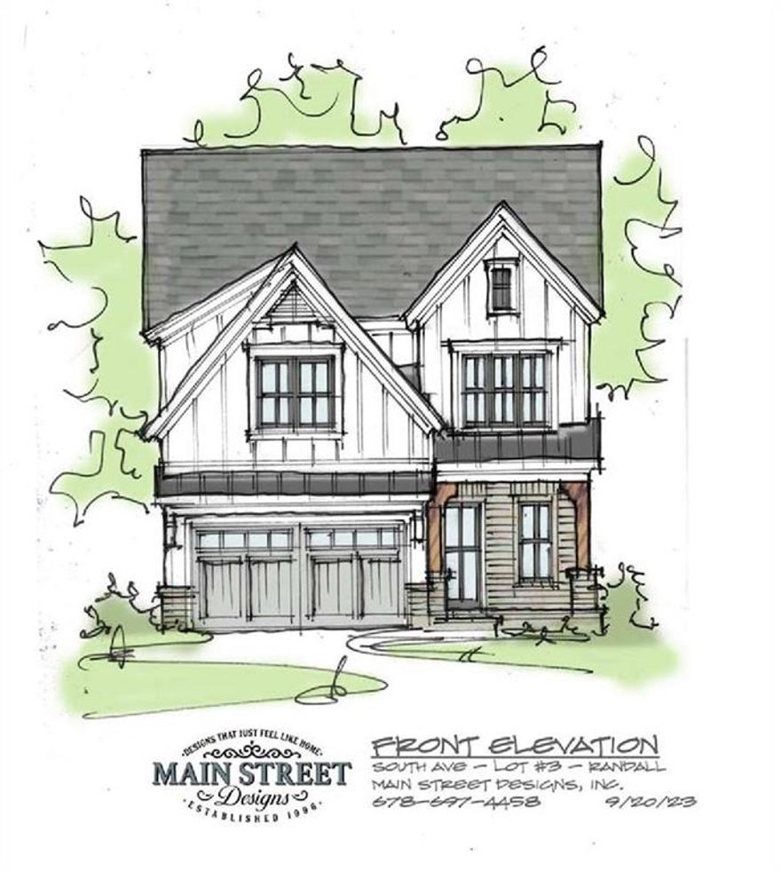 Anticipated for completion in February 2025, this luxurious new home is the epitome of modern living in historic downtown Marietta. Perfectly situated near upscale dining, chic wine bars, boutique shopping, and year-round seasonal festivals, this property offers the best of city living with a charming suburban feel. Boasting 4 spacious bedrooms, 3 full baths, a large flex room that could serve as a 5th bedroom, and dedicated office space, this home is designed with functionality and style in mind. The gourmet kitchen is truly the heart of the home, featuring top-of-the-line appliances such as a Sub-Zero refrigerator, Wolf gas range, Bosch dishwasher, and a Sharp microwave in addition to stone countertops and custom soft-close inlaid door cabinetry. Entertain effortlessly with a dedicated wet bar complete with a built-in beverage refrigerator and a large prep island with open views to the family room featuring a gorgeous fireplace, eat-in kitchen, and outdoor covered patio. Beautiful 5" plank, site-finished hardwoods run throughout both the main level and upstairs. The primary bedroom suite is a sanctuary of its own, offering abundant natural light, an oversized spa-like bathroom with a dual vanity, a free-standing soaking tub, a frameless glass shower, vaulted ceilings and a spacious walk-in closet with direct access to the laundry room for added convenience. On the main level, you'll find a guest bedroom perfect for visitors, while upstairs are two additional bedrooms and a bonus room ideal for a media room, playroom or an additional bedroom. Enjoy the outdoors year-round on the covered back patio with a large fireplace. Built with exceptional attention to detail, this home features a 30-year architectural roof, a tankless hot water heater, spray foam insulation, and rounded wall corners, ensuring both beauty and efficiency. Don't miss your chance to own this high-end masterpiece - schedule a tour today before it's too late!