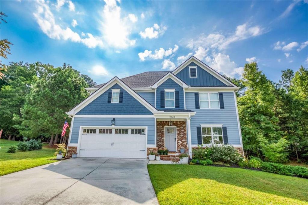 $5000 Lender offered credit with preferred lender. Built in 2016, this home is located on a Cul-de-sac lot in the Sharon Elementary School District. Be sure to check out the updates and upgrades throughout this custom built home with almost 3000 square feet of living space. There is updated plush carpet recently installed throughout the home in the living room, upstairs bedrooms, and the basement. The kitchen has updated stainless steel appliances along with a tile backsplash. The mirrors and light fixtures are upgraded and updated throughout the entire home. Plus the home has fresh paint inside and outside with classic paint colors chosen throughout. Inside you will find a foyer that leads to the living room and kitchen. There are hardwoods throughout the main living area and newer carpets throughout the remaining areas of the home including upstairs in the bedrooms. The kitchen has granite countertops along with custom cabinets. The living room has a wood burning fireplace. Check out the back deck that is private and great for relaxing and entertaining guest. Downstairs you will find a completed bonus room to use as a work out room or theater room. The basement is stubbed for a bathroom. The remaining area of the basement is used for storage with an exterior door entry. Call for more information or to schedule a showing. This home is priced to sell. Also be sure to check out our 3D tour online.