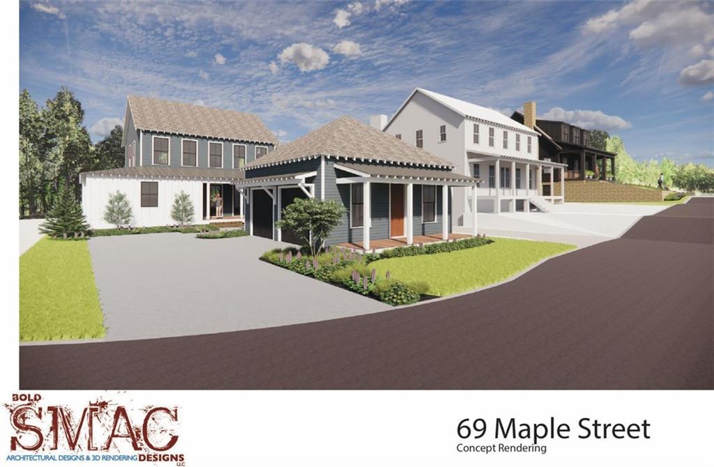 This stunning new construction sits in the heart of Roswell Mill, with direct access to Vickery Creek trails and the Chattahoochee National Park. Just minutes from Canton Street's dining, shops, and events, it offers both nature and convenience.
Inside, an open-concept living and dining area flows to a covered porch with private creek views, perfect for relaxing or entertaining by the fireplace. The chef's kitchen features a large island, butler's pantry, and abundant cabinetry for style and function.
The great room boasts 10-foot ceilings and a cozy fireplace, while the main-level primary suite offers spa-like luxury with a soaking tub and scenic views.
The lower level opens to a private patio with space for a media room, bar, or wine area. A bonus room above the garage adds flexibility for a gym, playroom, or home office.
Experience a lifestyle that blends luxury, privacy, and connection to nature -- all in the heart of Historic Roswell.
