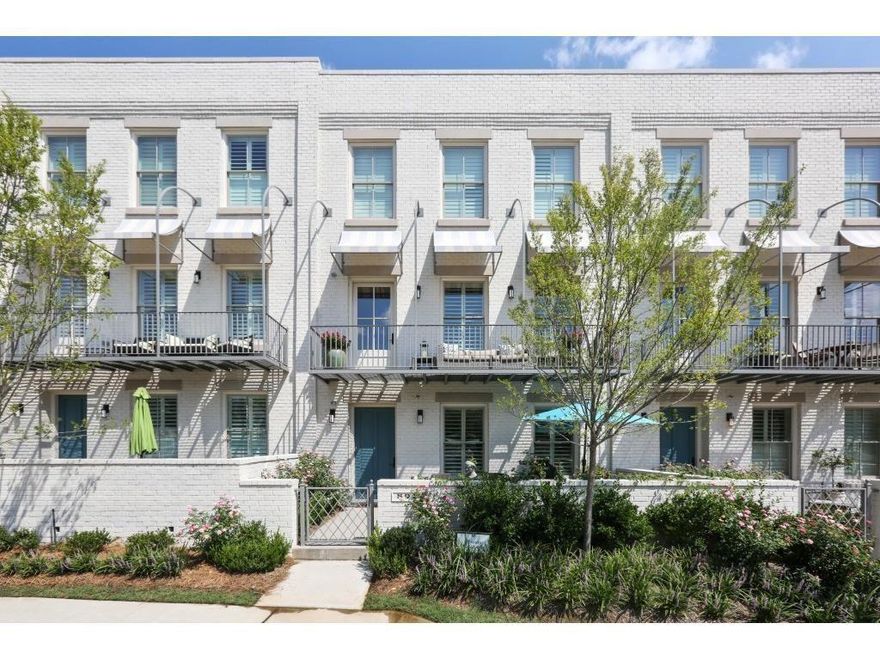 Luxury townhouse in the modern lifestyle community: AVALON! Hotel Avalon, Whole Foods, Award winning Restaurants, Movie, Upscale Shopping and Entertainment venues just moments away from your doorstep. Enjoying the events happening in the Avalon area. Just minutes from downtown Alpharetta and top-rated schools as well as prime access to the vibrant Alpha Loop. This beautiful three-story ownhouse features 3 bedrooms, 3.5 bathrooms. Hardwood floors on main, terrace and office area. Great outdoor patio with a private gated and 2 car rear entry garage! The open concept living area designed for both relaxation and entertainment, featuring 10-foot ceilings and large windows seamlessly flows into the dining area and gourmet kitchen. The chef-inspired kitchen boasting stainless steel appliances, quartz countertops, and a generous island. Large walk-in pantry. A bonus space can be used for kitchen offic. The Primary Suite with a boutique-inspired style walk-in closet and spa-like en-suite bathroom with dual vanity, shower and elegant freestanding bathtub. All bedrooms with private bathrooms. Bonus area on the third floor is good for Den/Study/office. Enjoy the Community Amenities includes Swimming pool, Walking trails and Dog Park. Standard cable and internet are included in HOA. Owner requests excellent credit 740+ and 3x monthly rent income to qualify.