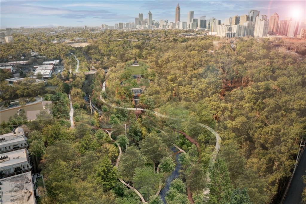 New home would have views of the Atlanta Botanical Garden. Easy access to the Atlanta Beltline and Piedmont Park.