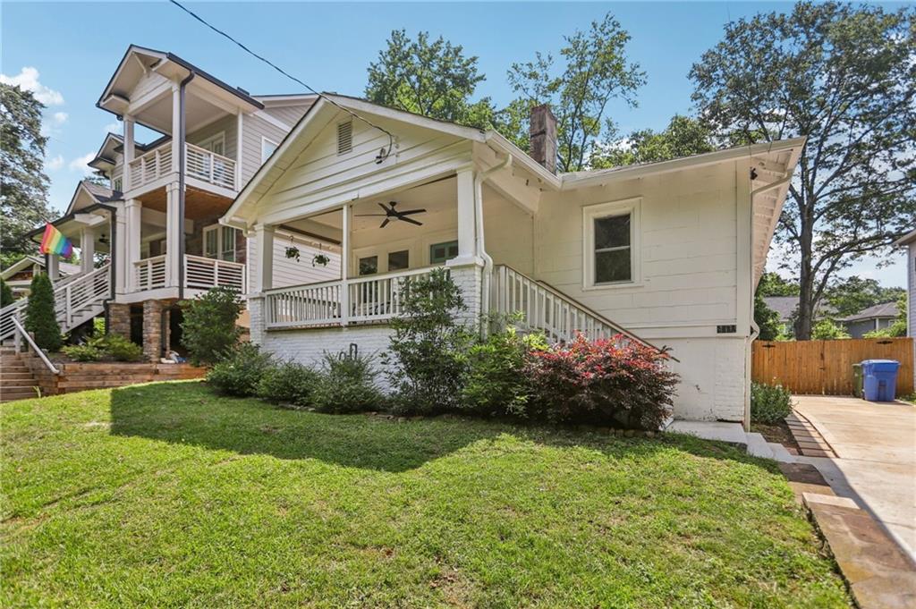 Welcome to a home where history, heart, and neighborhood spirit come together! Nestled on a quiet, low-traffic street right on the beloved Trolley Line Trail, this classic 1920s home is full of character and modern updates. Enjoy your morning coffee or sunset view from the wide front porch, or relax on the newly screened-in back porch—perfect for dinners, lounging, or simply taking in the breeze.
The updated kitchen and dining area (2021) serve as the heart of the home, ideal for both quiet nights in and lively gatherings. Additional upgrades include refreshed front steps and porch (2022), new driveway and concrete pad (2024), and foundation support work and screened porch addition (2025)—a thoughtful blend of charm and function.
Live steps from Kirkwood’s vibrant community life, with walkable access to Coan Park, Gilliam Park, and Bessie Branham. Enjoy beloved local festivals like Spring Fling, the Wine Stroll, and Lanta Gras. Here, neighbors wave, porches connect people, and every walk brings a friendly face. This isn’t just a house—it’s a lifestyle on one of Kirkwood’s dreamiest streets.