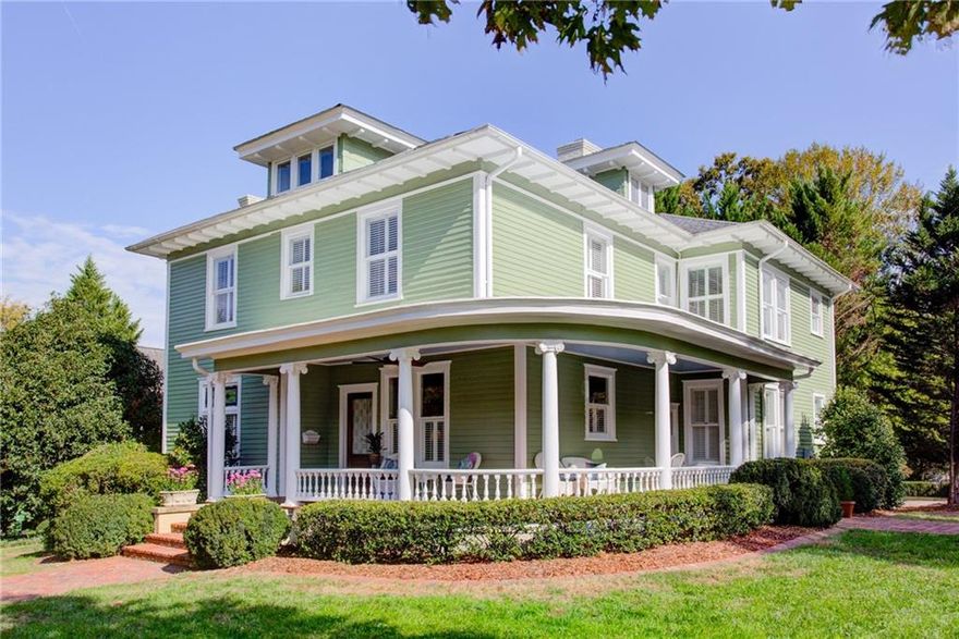 Come explore this Fully Renovated Inman Park classic steps from the Beltline. Built in 1908. It's one of the early Inman Park Homes and shines as one of the most impressive in the neighborhood. This home says “Welcome” with its corner lot and inviting wrap-around front porch. Step onto the brand new Brazilian Camaru front porch. Enter the main floor with 10.5 foot ceilings, large front room with fireplace, parlor, dining room, music room, chefs’ kitchen, half bath with custom wainscotting and a back-deck made for entertaining. Up the custom staircase to 2nd level is 4 bedrooms, all with closets, 3 full bathrooms, original clawfoot tub, jacuzzi and new steam shower in Primary bath,  laundry room with sink, custom built library & princess porch. It’s believed that Charles Forrest Palmer lived here while he wrote “Adventures of a Slum Fighter.” Mr. Palmer was a real estate developer responsible for building the first affordable housing development in the country. 2021 renovations include a new architectural roof,  two Trane HVAC units, water heater, painted interior/exterior, new kitchen cabinets, new GE Café French Style professional double oven, Bosch Super Silence dishwasher, Wolf gas cooktop (not new), new back doors. The back deck includes custom outdoor deck furniture, two large Green Egg grills with handmade cedar cradles, with matching planter boxes & bench. Outdoor kitchen countertops are Dekton impervious slate plus a two burner Stainless Steel gas cooktop and large sink. There is a full footprint basement with a very large room, and a fully renovated 1 bed, 1 bath apartment, currently getting $1680/mo in rent. This home comes with a coveted membership to the Inman Park Pool. This house is a must see.